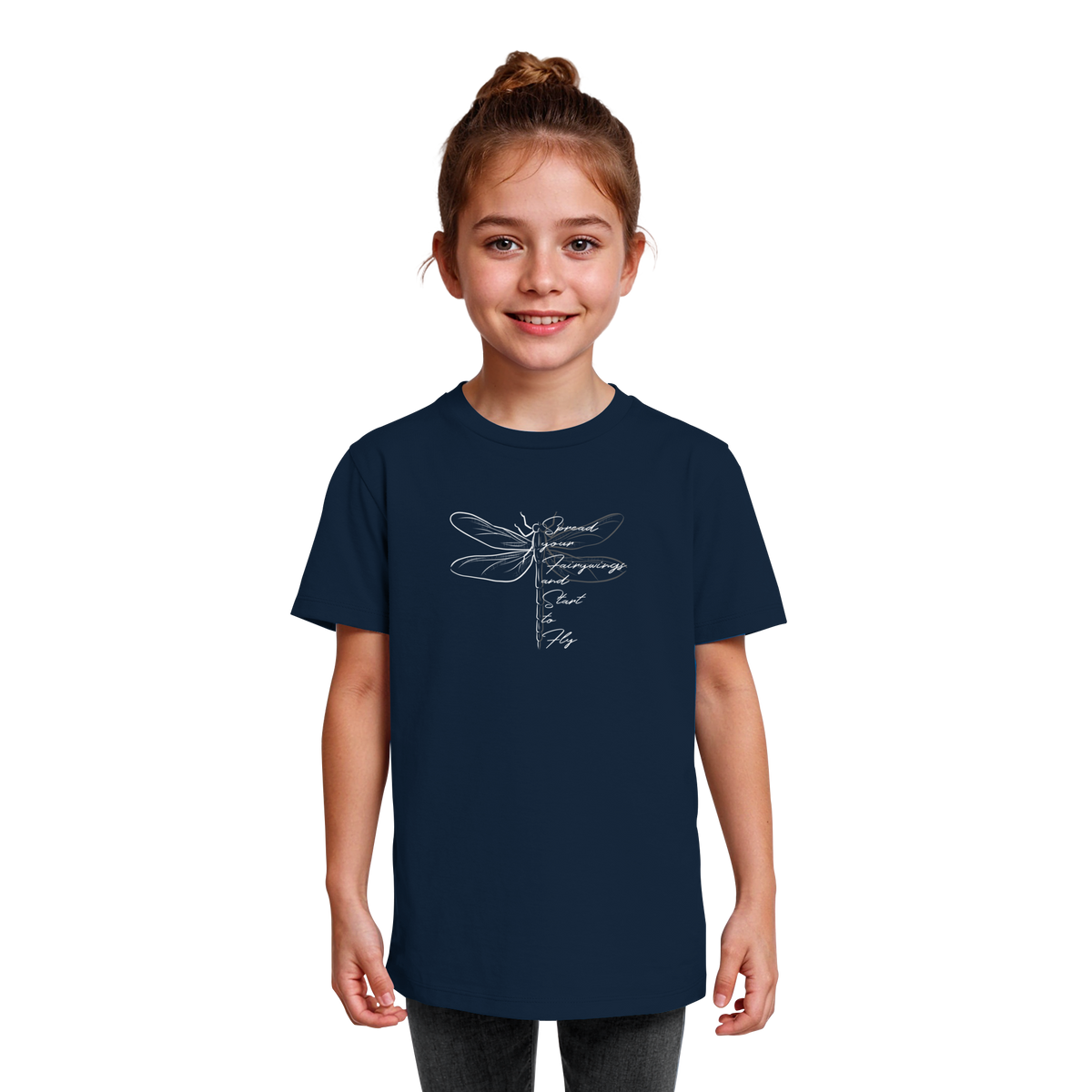 Breite die Flügel aus und flieg los | Libelle - Kids Organic Shirt