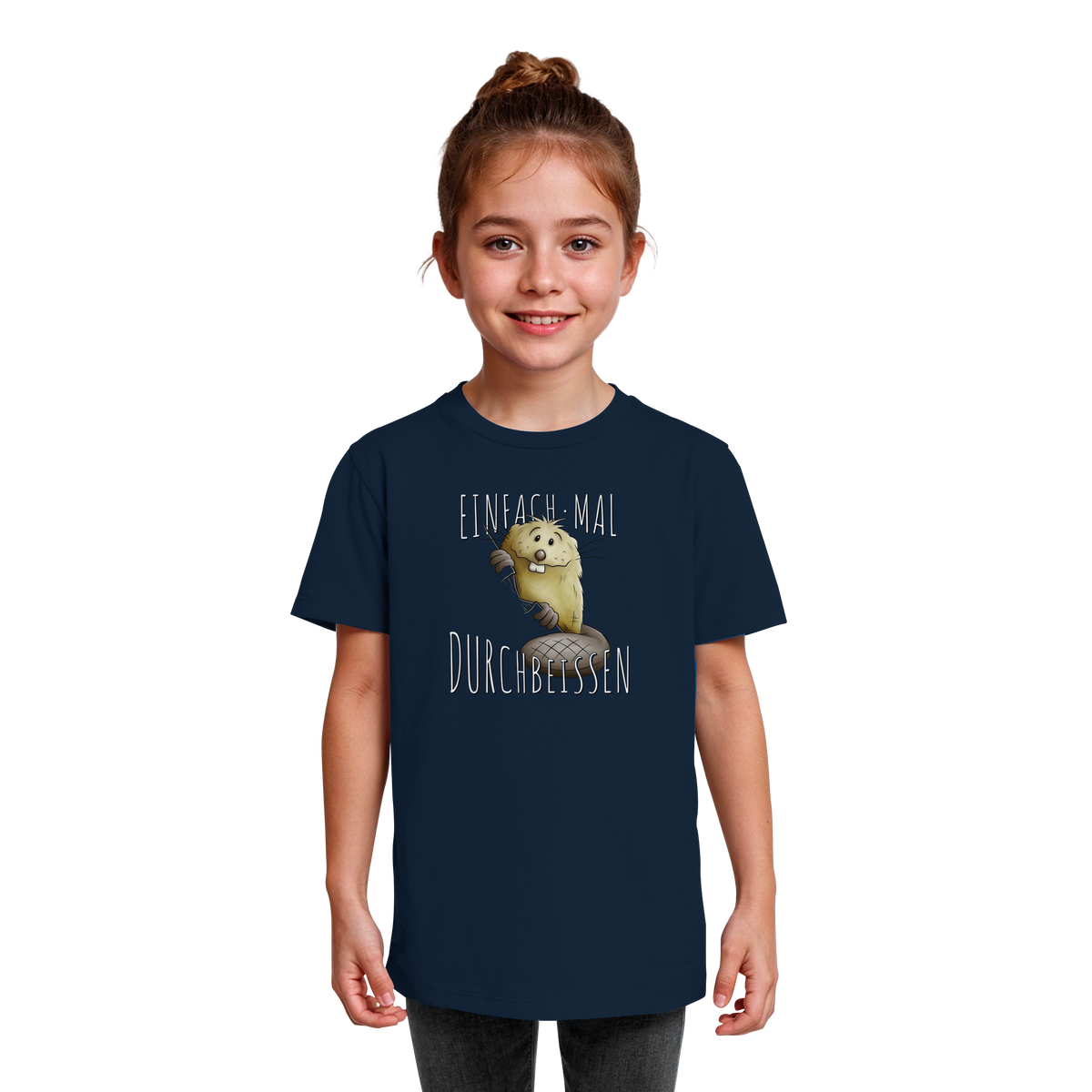 Einfach mal Durchbeissen Biber - Kids Organic Shirt