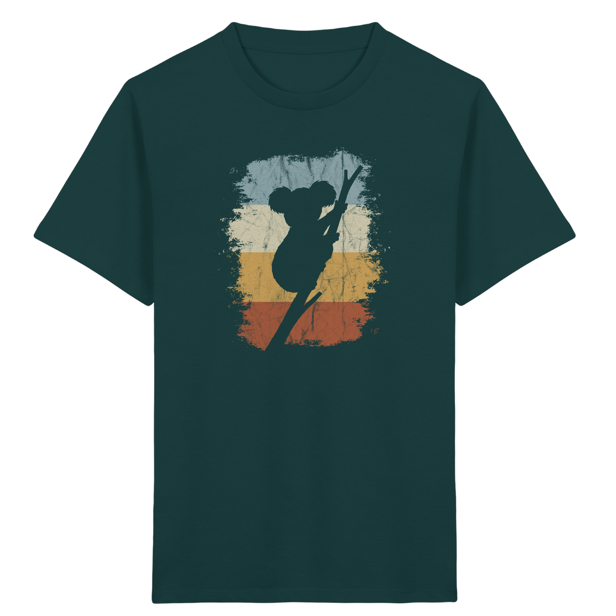 Retro kletternder Koala-Bär - Kids Organic Shirt