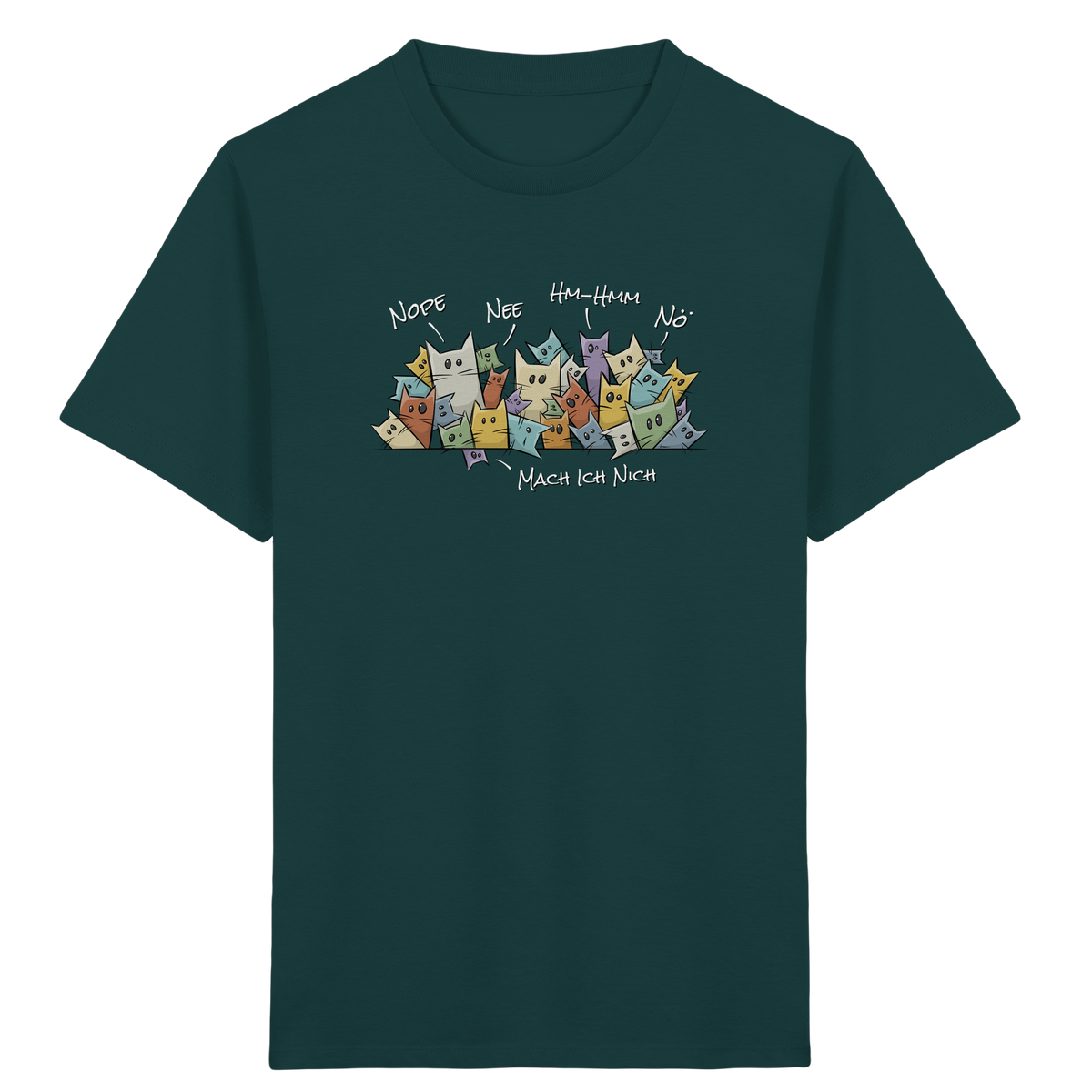 Nope, Nee, Nö Katzen - Kids Organic Shirt