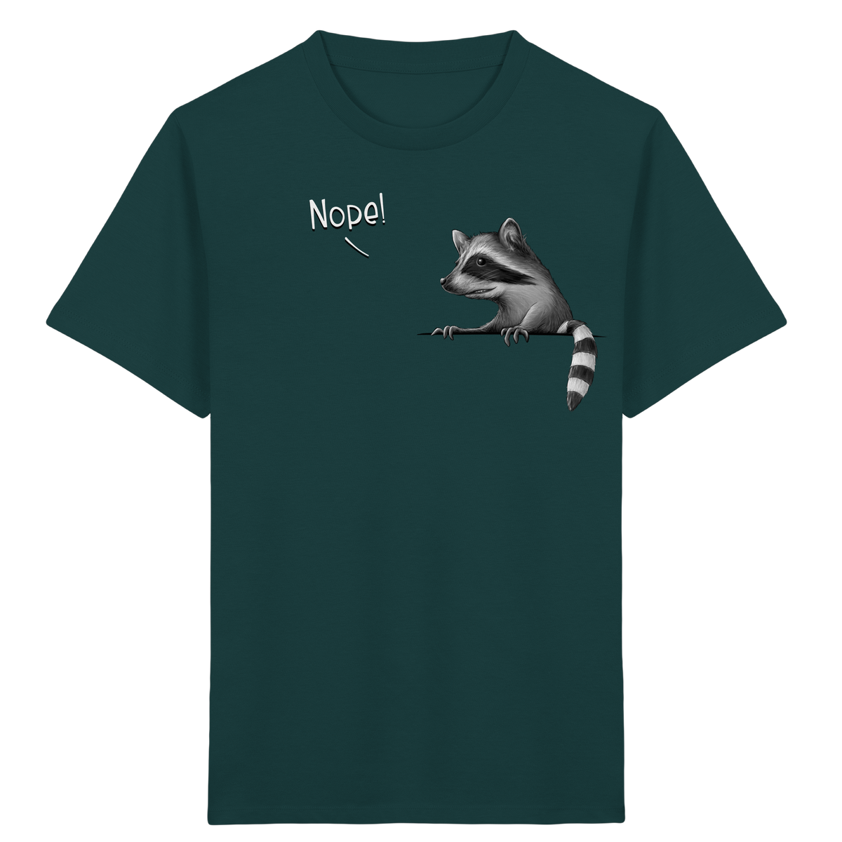 Nope! Frecher verwegener Waschbär - Kids Organic Shirt