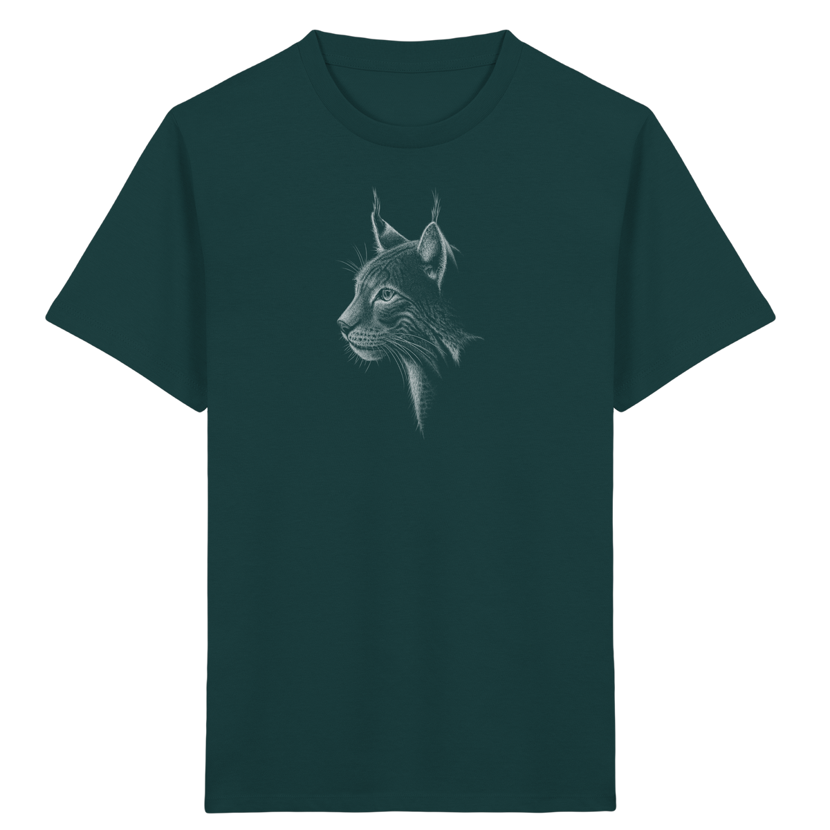 Luchs Kritzelkunst Wildkatze Illustration - Kids Organic Shirt