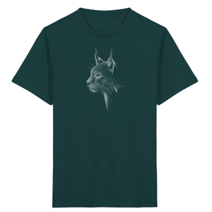 Luchs Kritzelkunst Wildkatze Illustration - Kids Organic Shirt