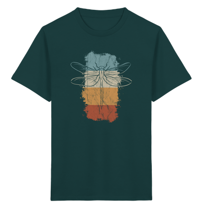 Retro Kunst Libelle | Vintage Dragonfly - Kids Organic Shirt