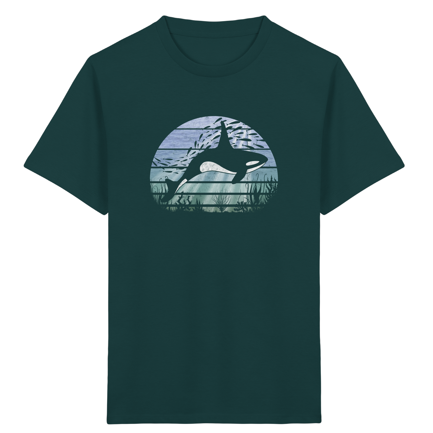 Retro Tiefsee Schwertwal Orca - Kids Organic Shirt
