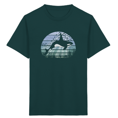 Retro Tiefsee Schwertwal Orca - Kids Organic Shirt