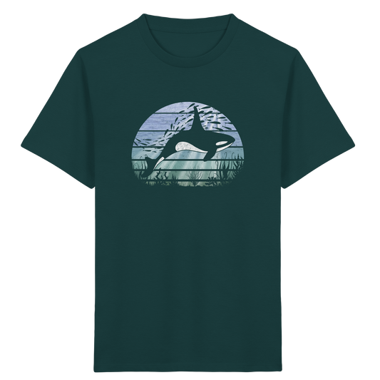 Retro Tiefsee Schwertwal Orca - Kids Organic Shirt