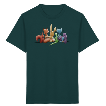Regenbogen Tiere für Freundschaft, Toleranz und Vielfalt - Kids Organic Shirt