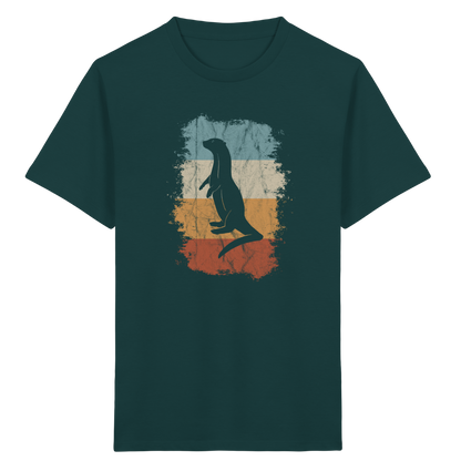 Retro Otter Fischotter Silhouette - Kids Organic Shirt