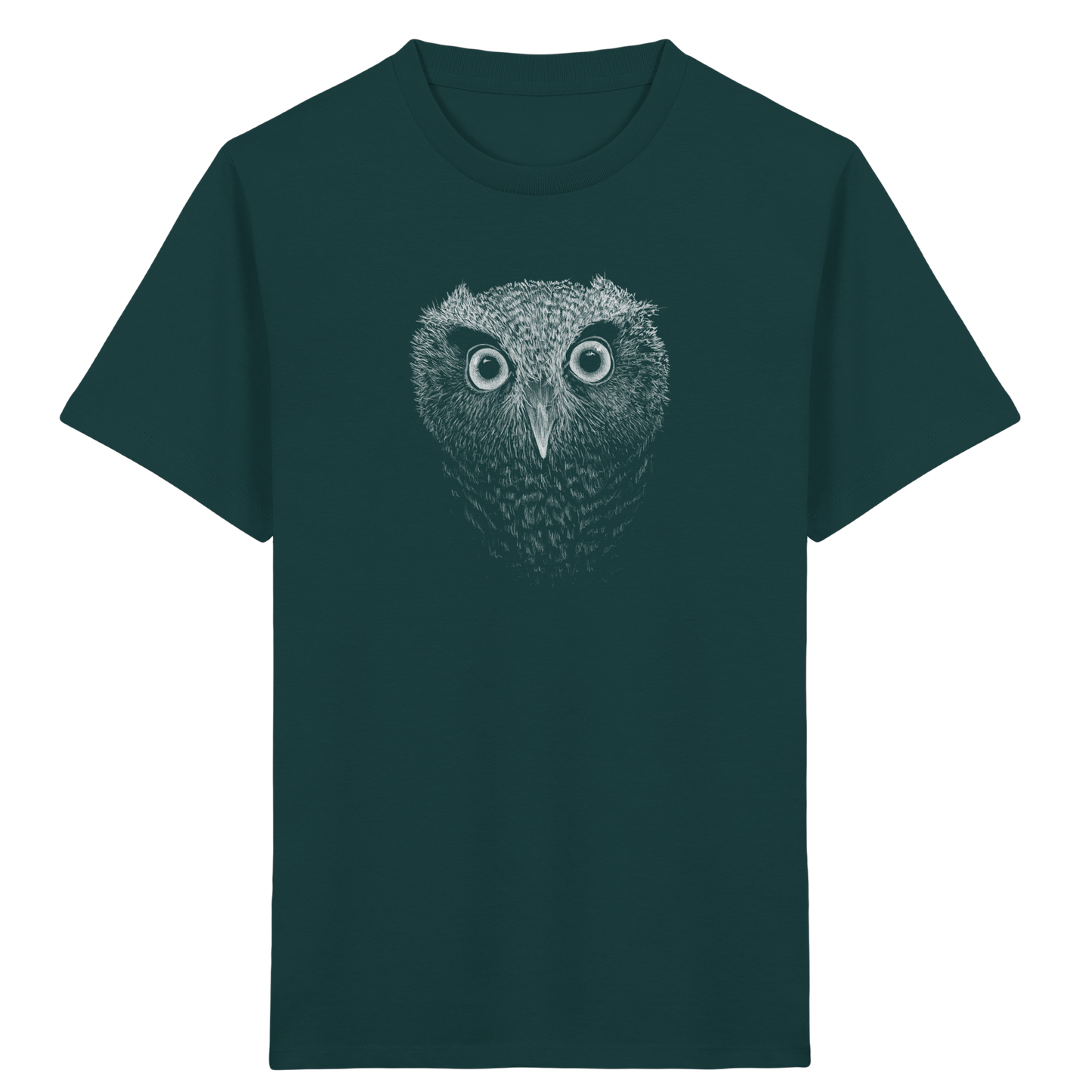 Eule Kritzelkunst Illustration - Kids Organic Shirt