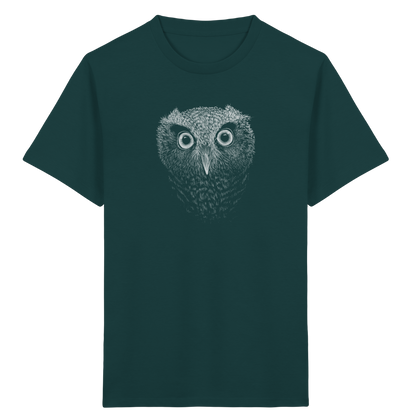Eule Kritzelkunst Illustration - Kids Organic Shirt