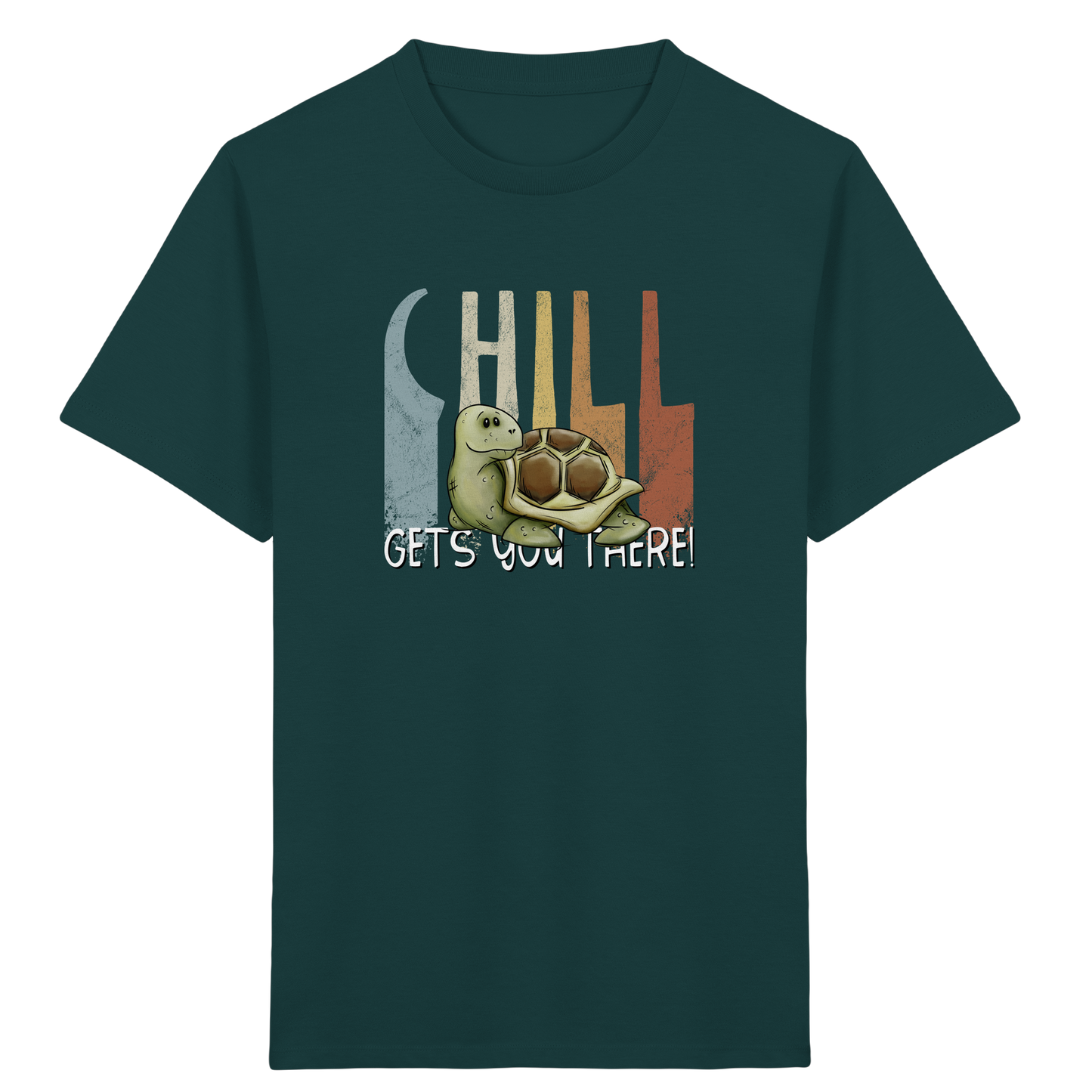 Gechillt gemütliche Schildkröte - Kids Organic Shirt