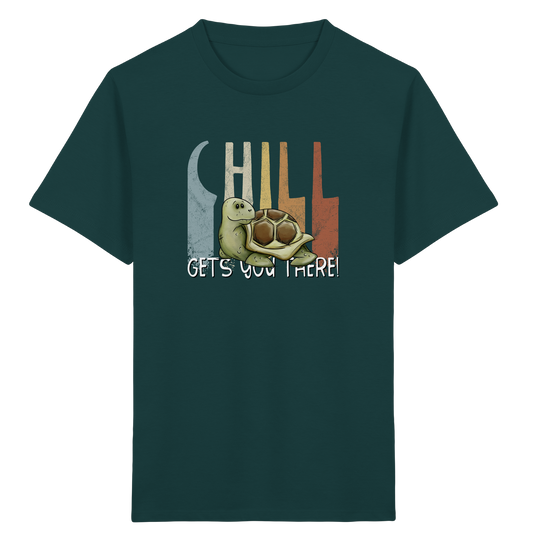 Gechillt gemütliche Schildkröte - Kids Organic Shirt