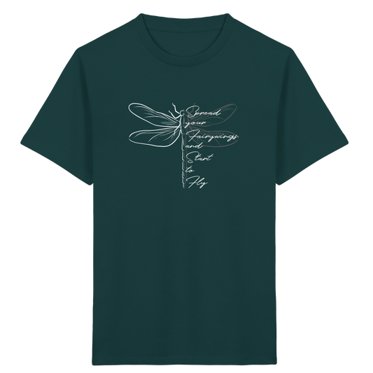 Breite die Flügel aus und flieg los | Libelle - Kids Organic Shirt
