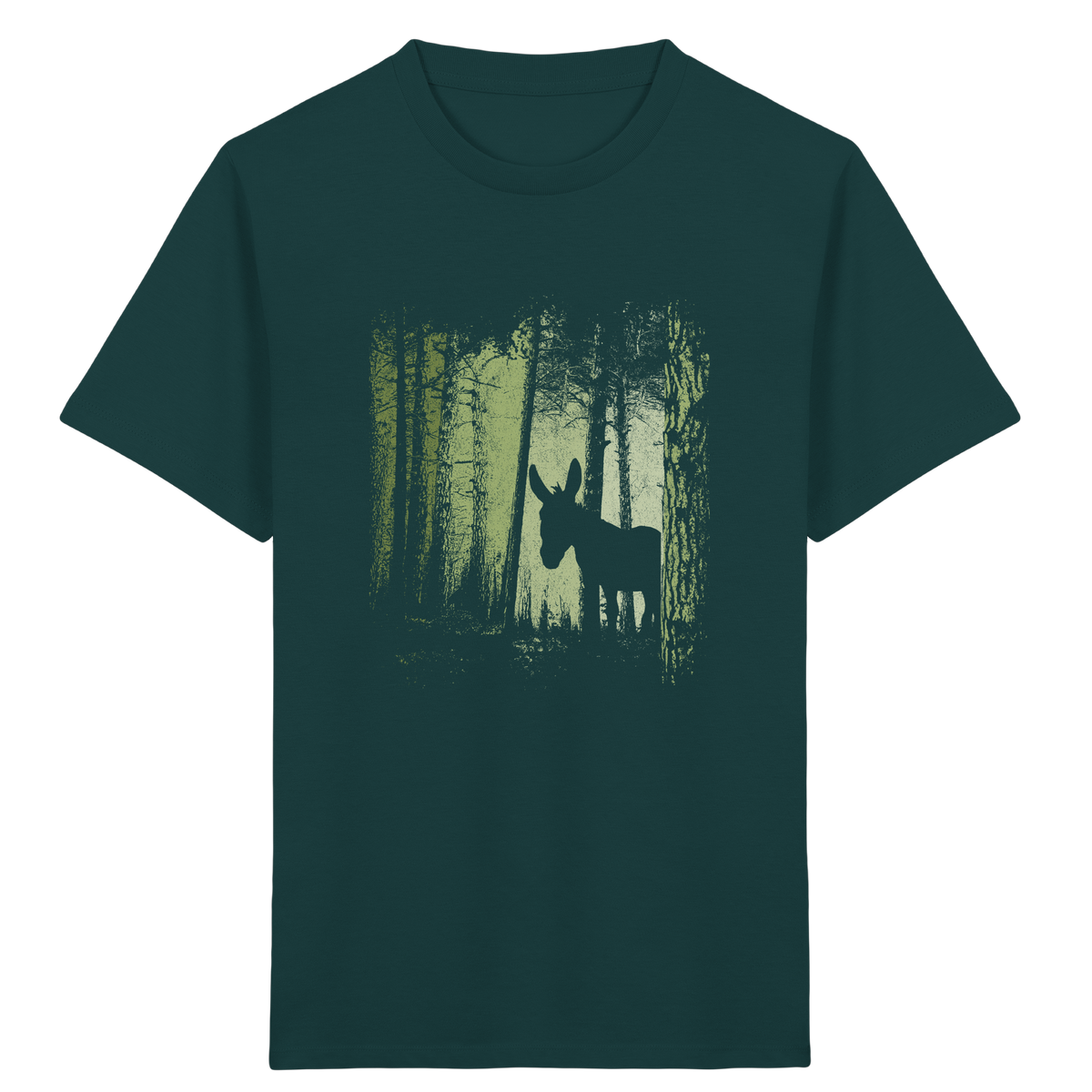 Esel im Zwielicht-Wald - Kids Organic Shirt