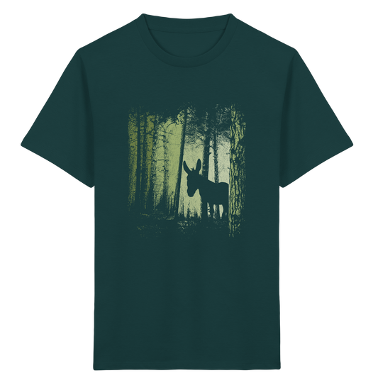 Esel im Zwielicht-Wald - Kids Organic Shirt