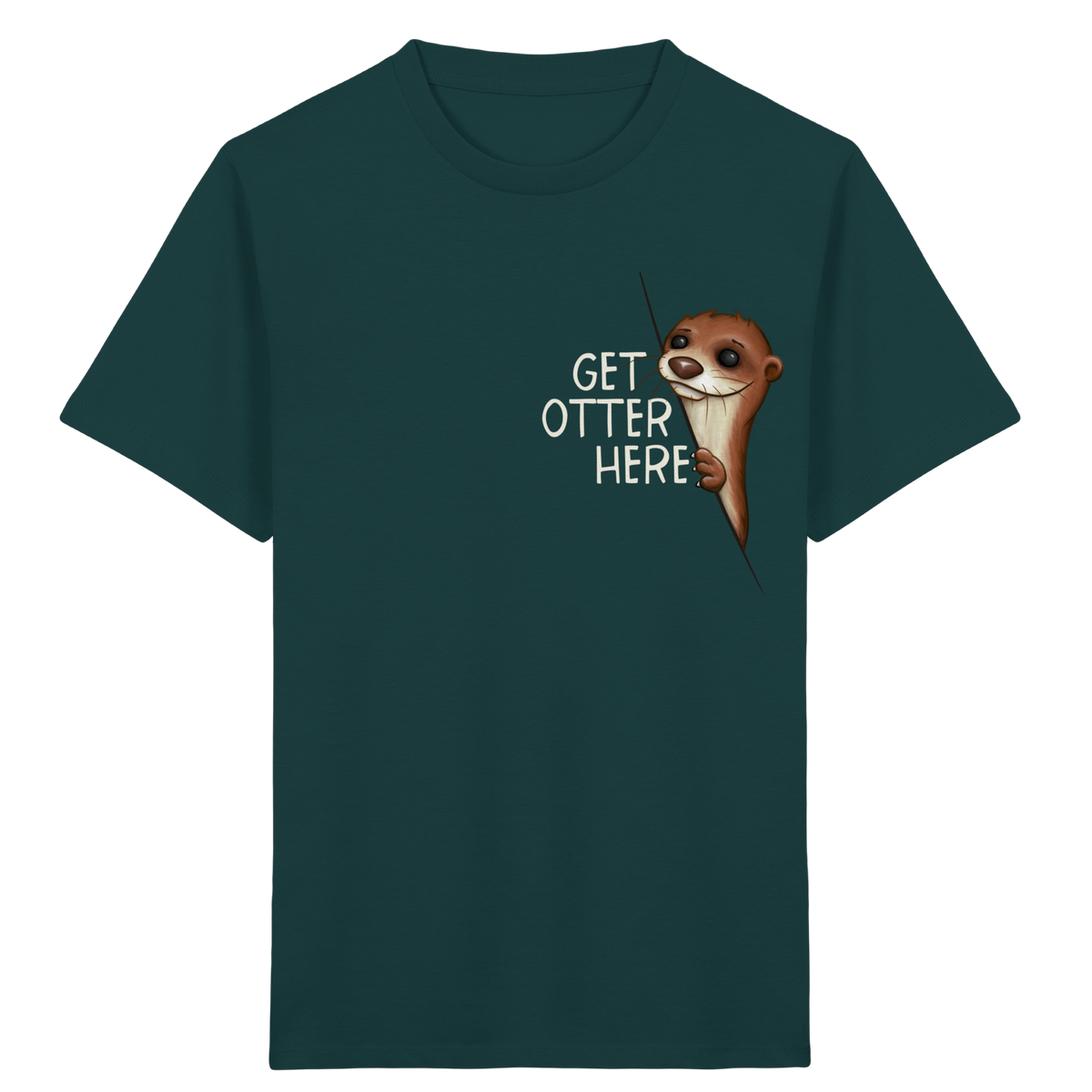 Get Otter Here | Lustiger Otter Kalauer - Kids Organic Shirt