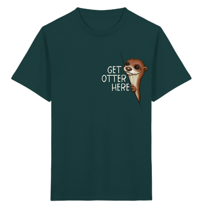 Get Otter Here | Lustiger Otter Kalauer - Kids Organic Shirt