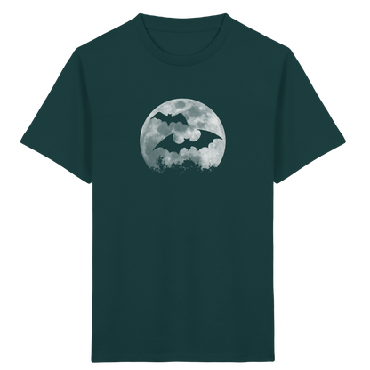 Fledermaus Silhouetten bei Vollmond - Kids Organic Shirt