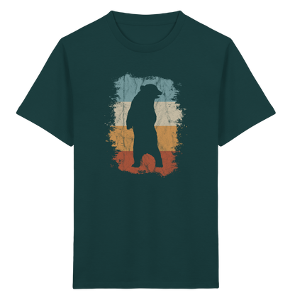 Retro Bären-Silhouette - Kids Organic Shirt