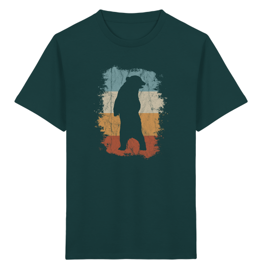Retro Bären-Silhouette - Kids Organic Shirt