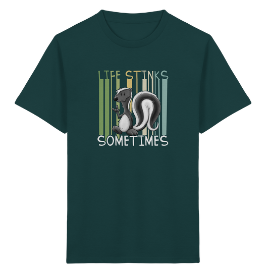 Life Stinks Sometimes Stinktier Weisheit - Kids Organic Shirt