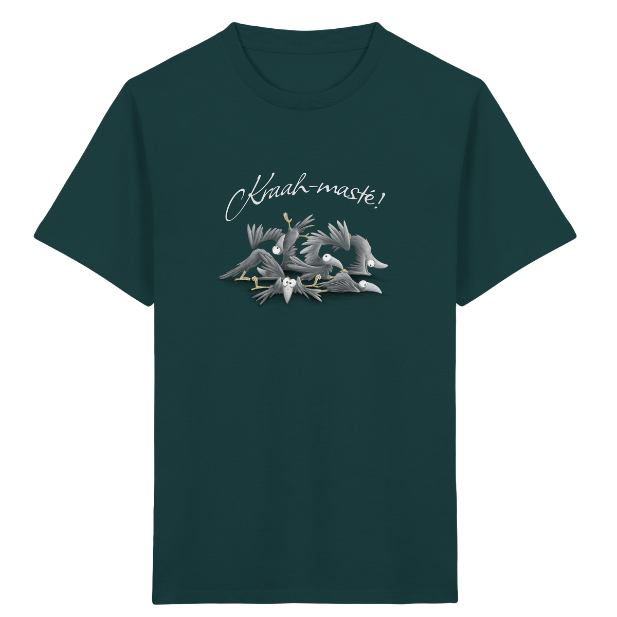 Kraah-masté! Yoga Raben Krähen - Kids Organic Shirt