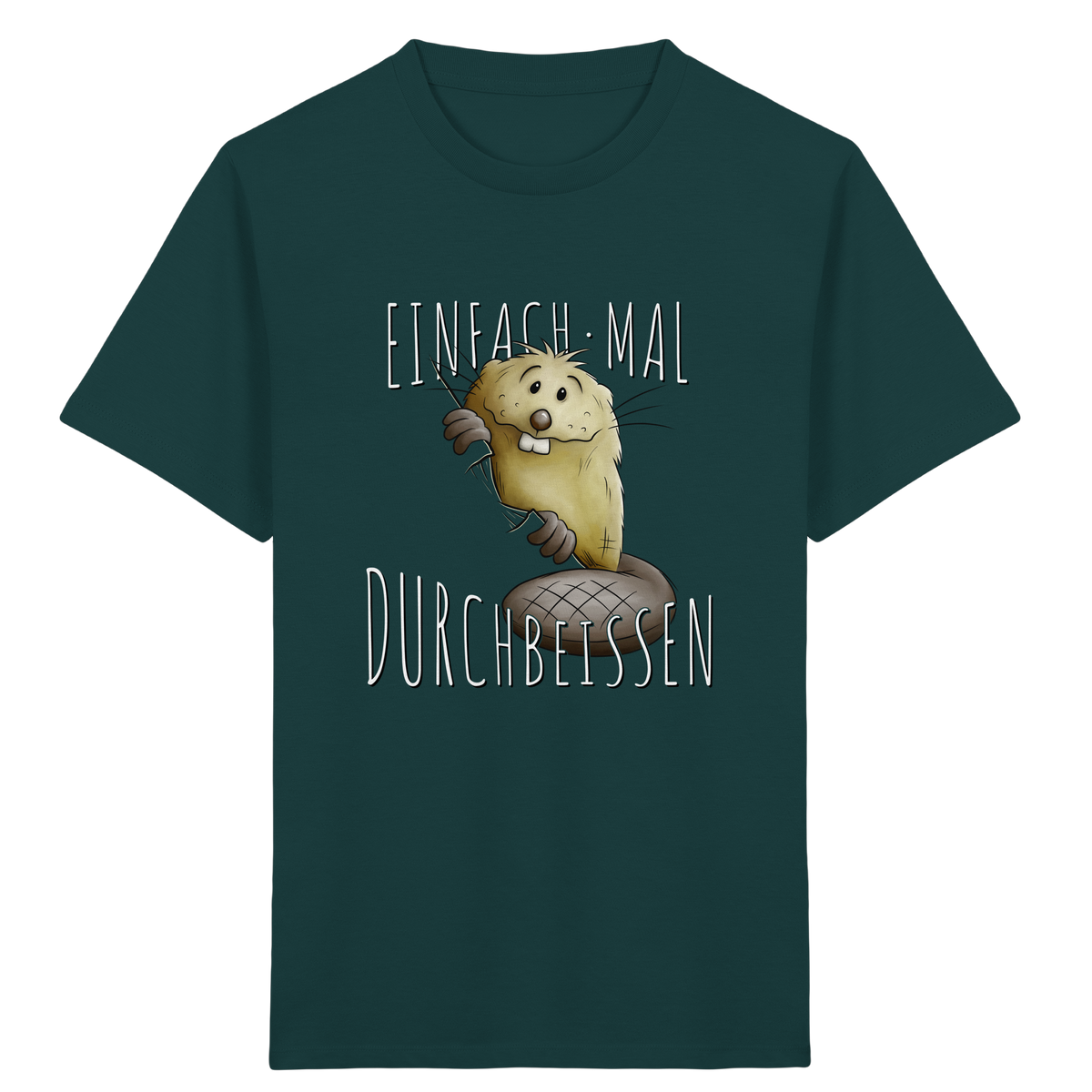 Einfach mal Durchbeissen Biber - Kids Organic Shirt