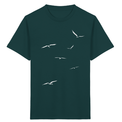 Vogelschwarm – Traum vom Fliegen - Kids Organic Shirt