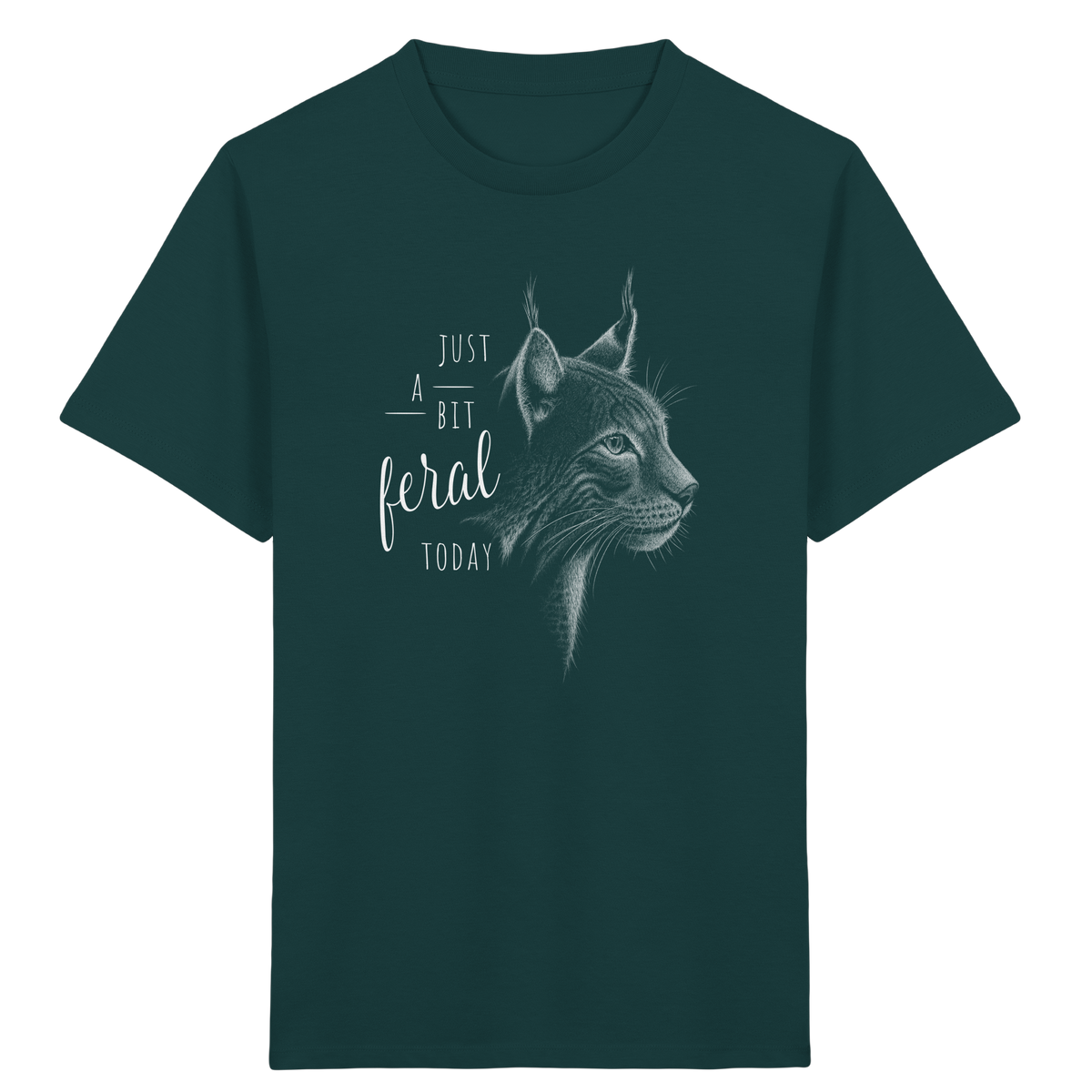 Just A Bit Feral Today! Wildkatze - Kids Organic Shirt