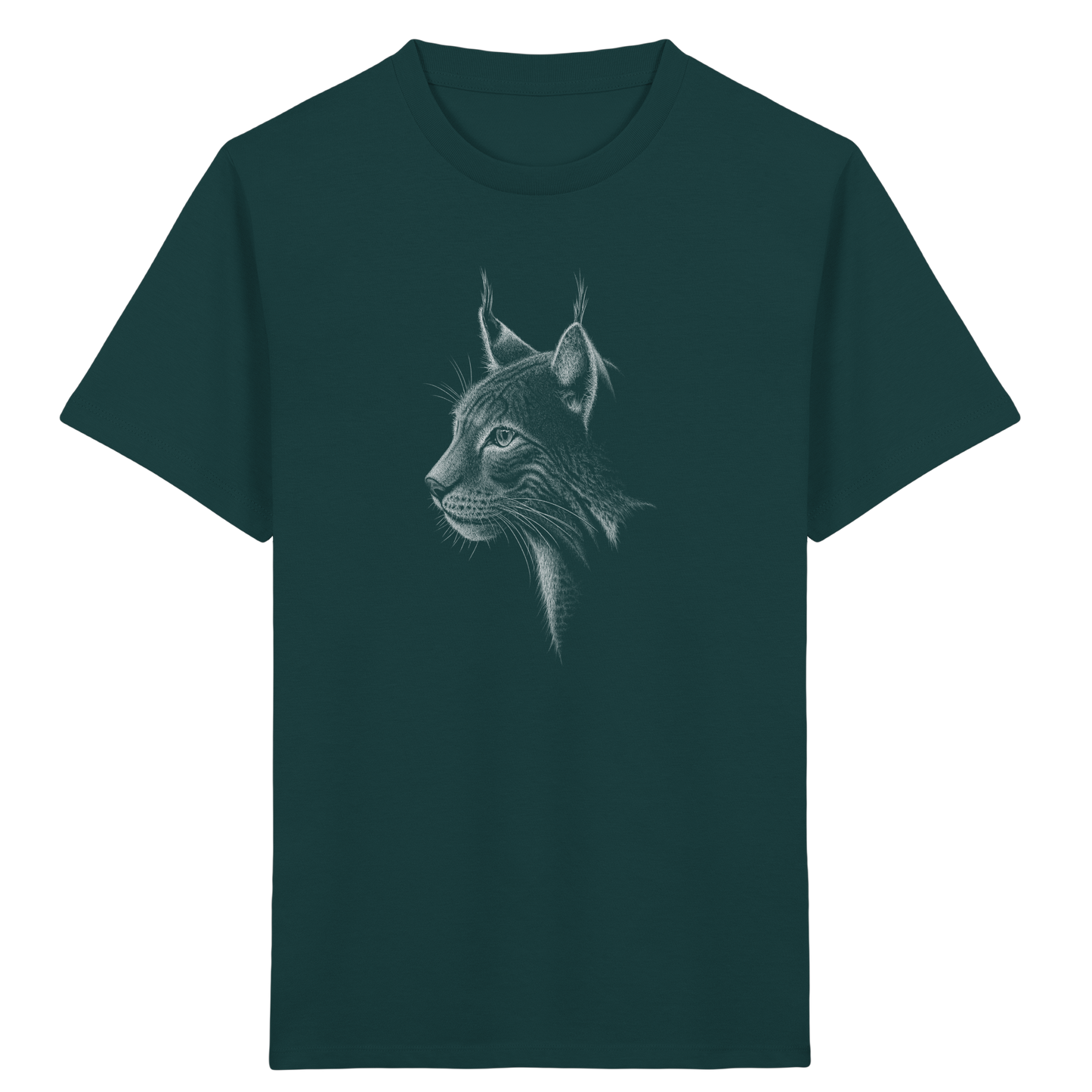 Luchs Kritzelkunst Wildkatze Illustration - Kids Organic Shirt