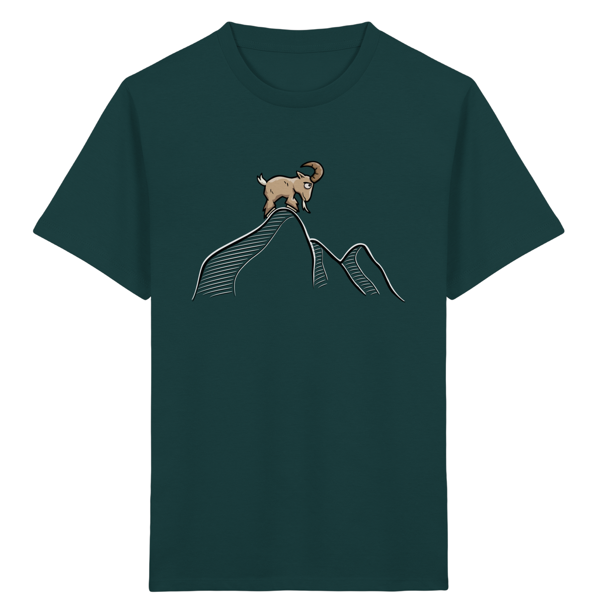 Ziegenbock in den Bergen - Kids Organic Shirt