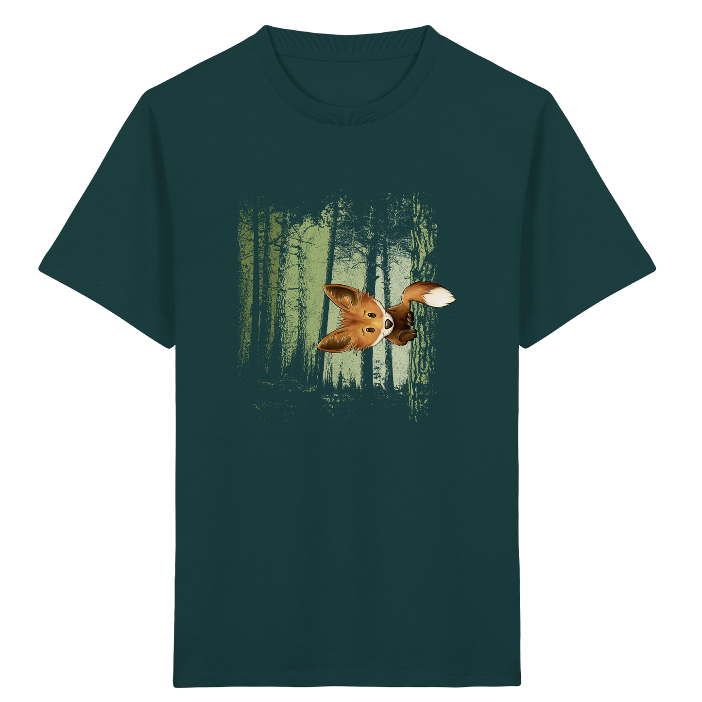 Fuchs im Zwielicht-Wald - Kids Organic Shirt