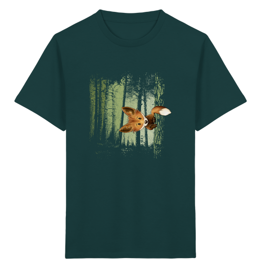 Fuchs im Zwielicht-Wald - Kids Organic Shirt