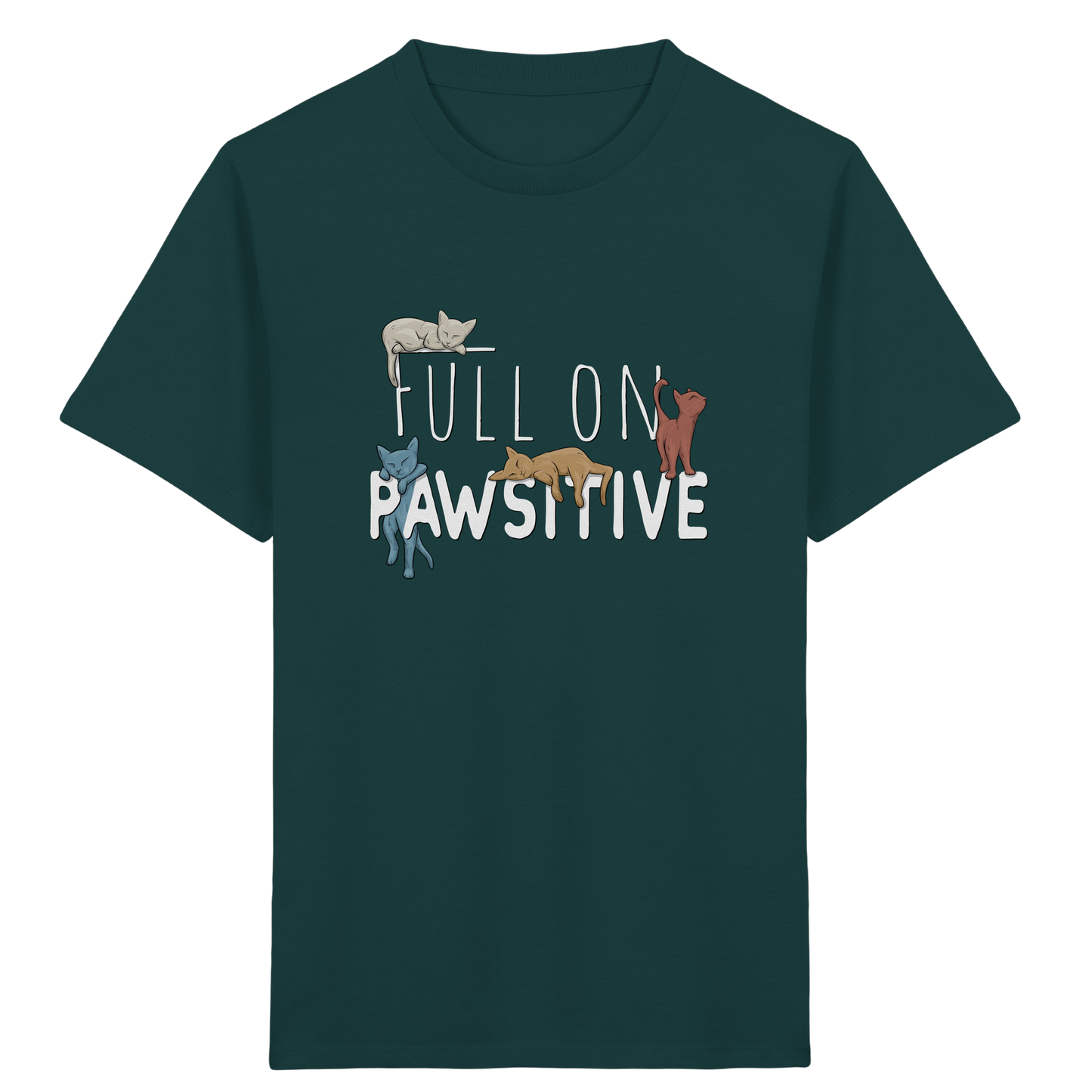 Full On Pawsitive! Gechillte Katzen - Kids Organic Shirt
