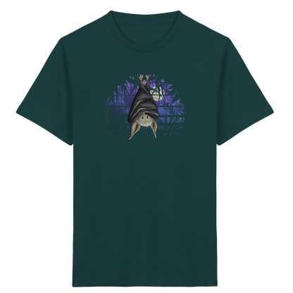 Fledermaus in blauer Nacht - Kids Organic Shirt