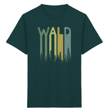 Wald Retro Forst Schriftzug - Kids Organic Shirt