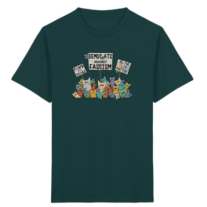 Demo-Katzen gegen Faschismus und für Vielfalt - Kids Organic Shirt