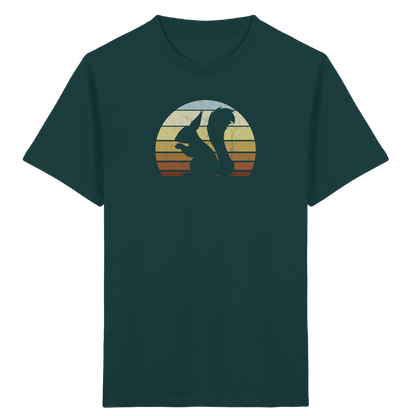 Retro Eichhörnchen Silhouette - Kids Organic Shirt