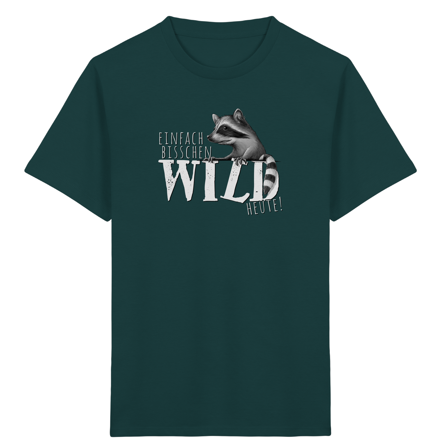 Bisschen wild heute! Waschbär - Kids Organic Shirt
