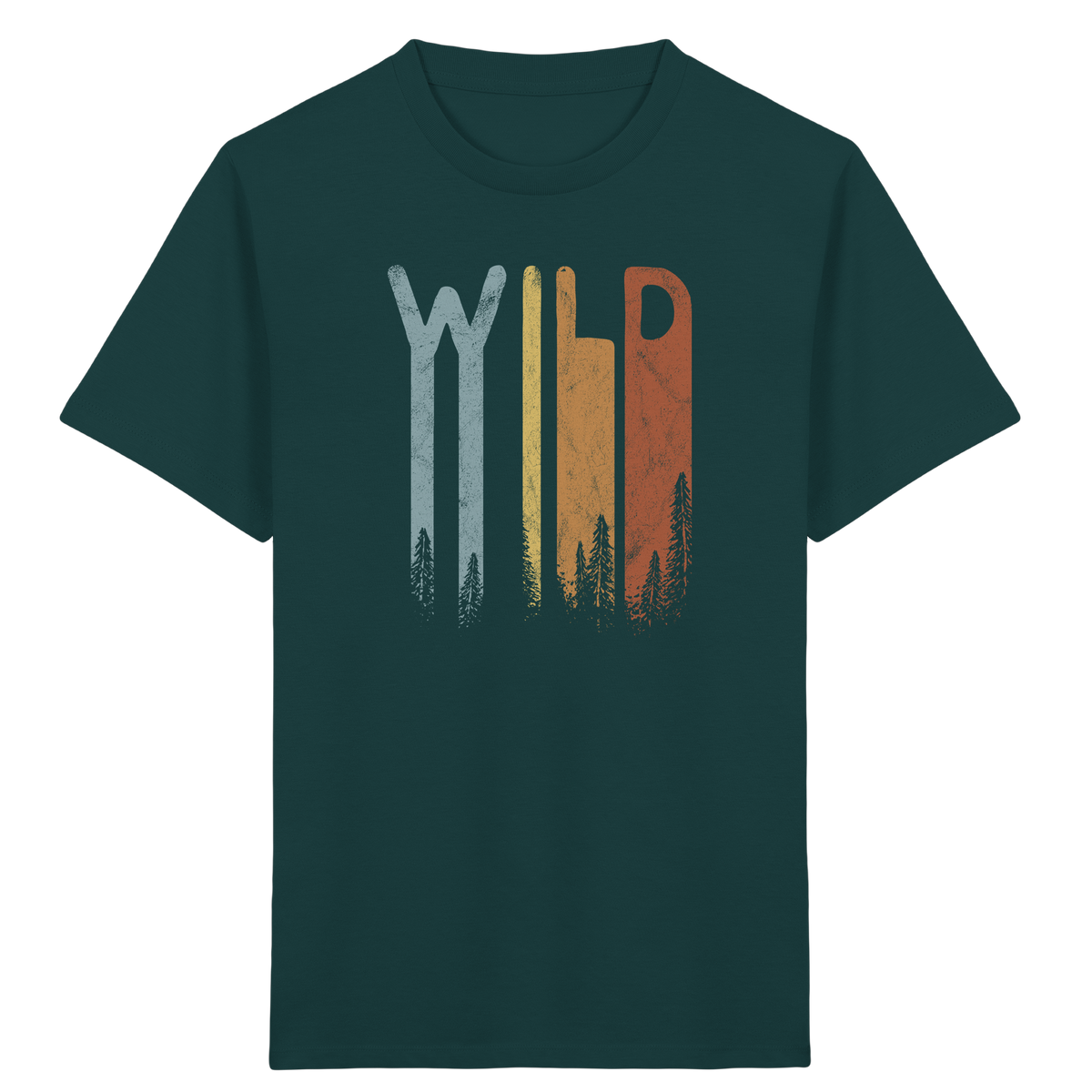 Wild Retro Schriftzug - Kids Organic Shirt