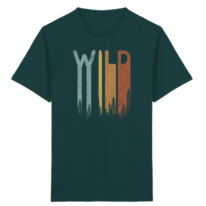 Wild Retro Schriftzug - Kids Organic Shirt