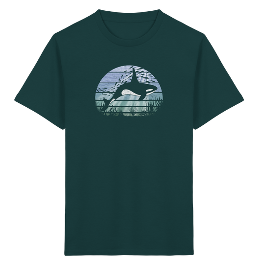 Retro Tiefsee Schwertwal Orca - Kids Organic Shirt