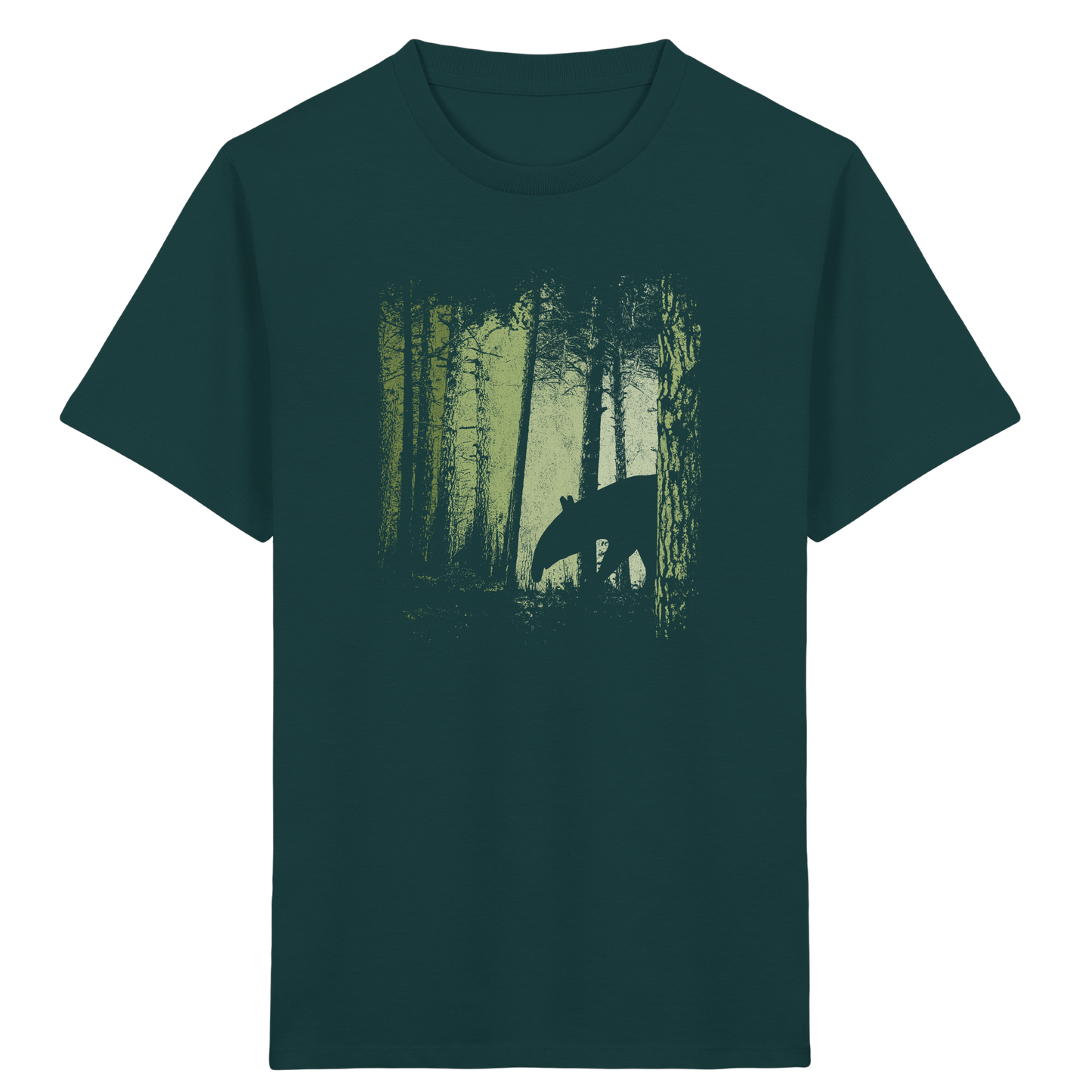Lässiger Tapir im Zwielicht Wald - Kids Organic Shirt