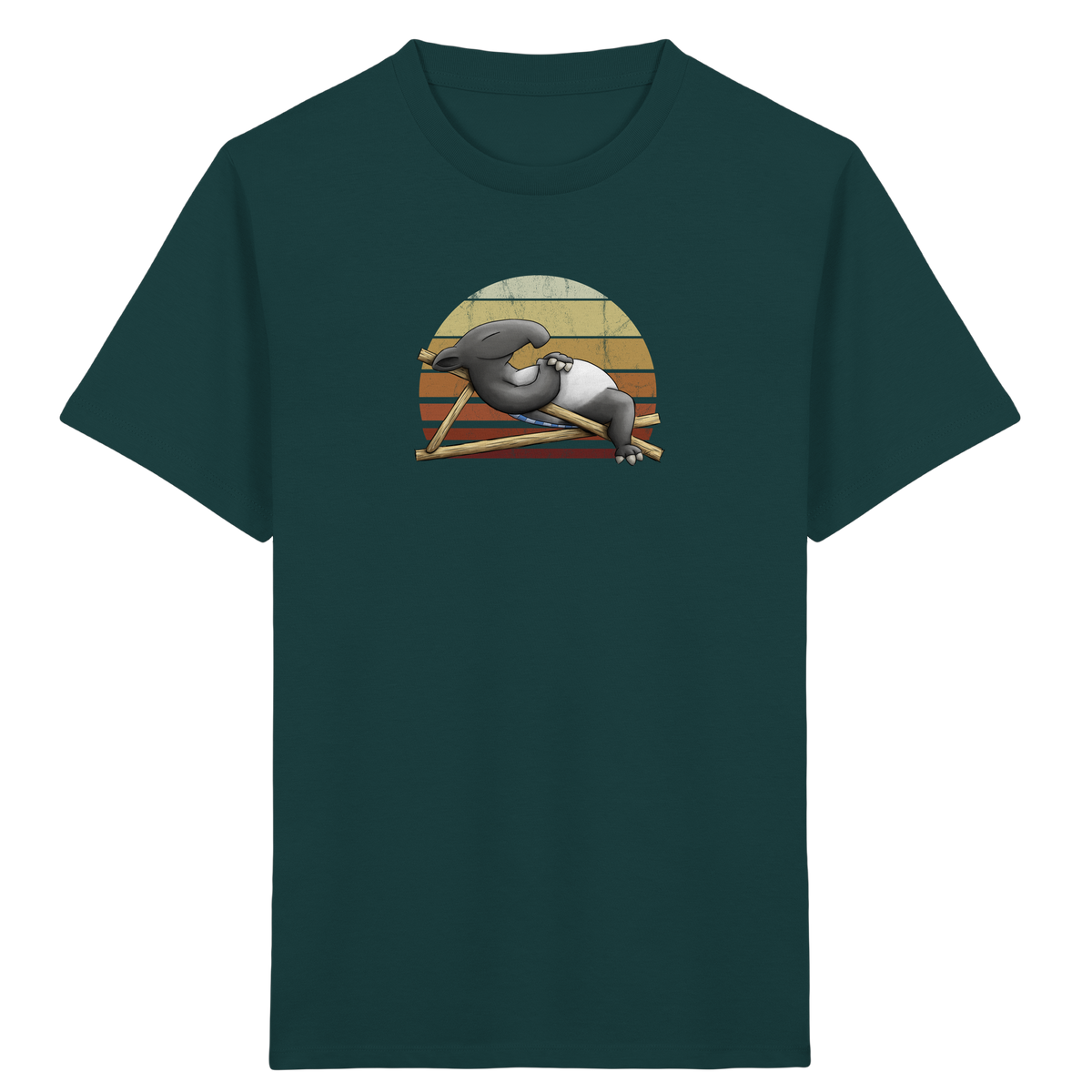 Lässiger Retro Sundown Tapir - Kids Organic Shirt
