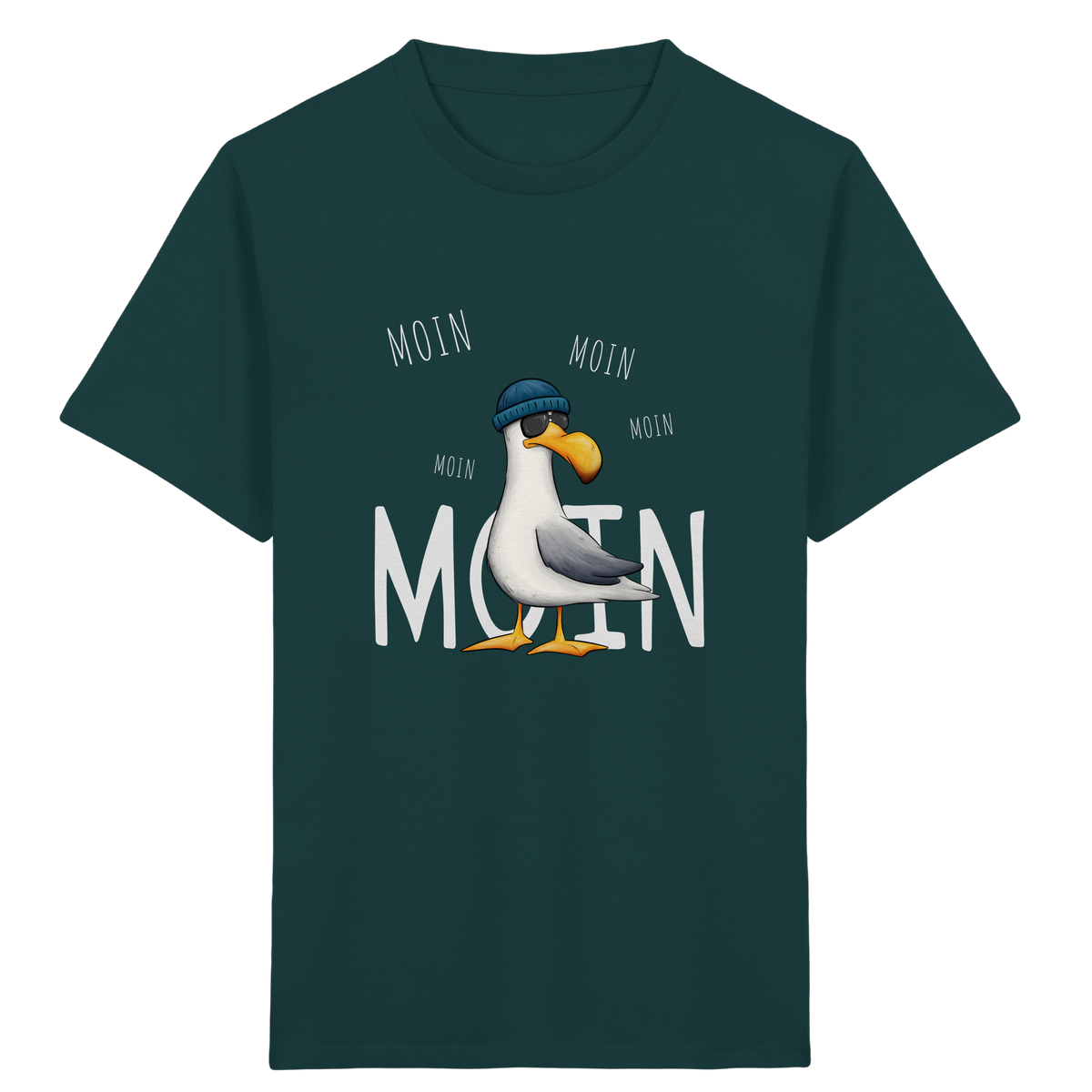 Moin Moin Lässige Hipster Möwe  - Kids Organic Shirt
