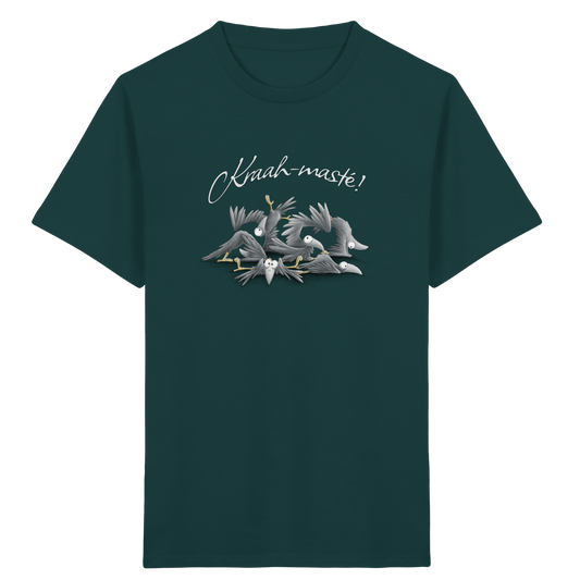 Kraah-masté! Yoga Raben Krähen - Kids Organic Shirt