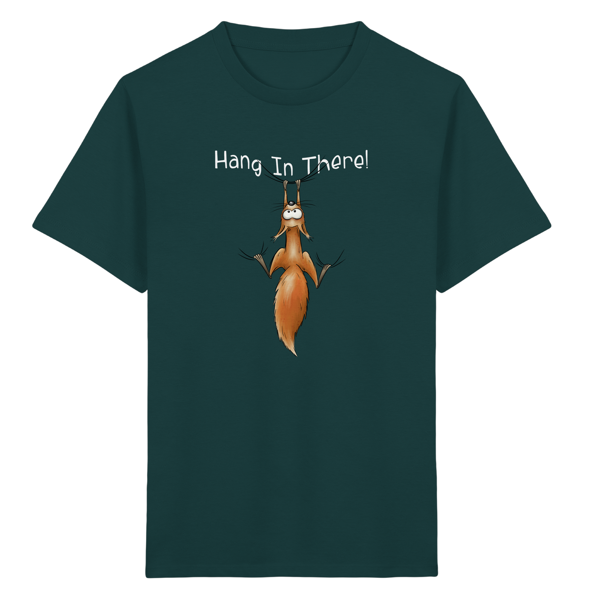 Hang In There | Lässiges Eichhörnchen - Kids Organic Shirt