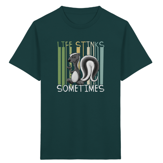Life Stinks Sometimes Stinktier Weisheit - Kids Organic Shirt