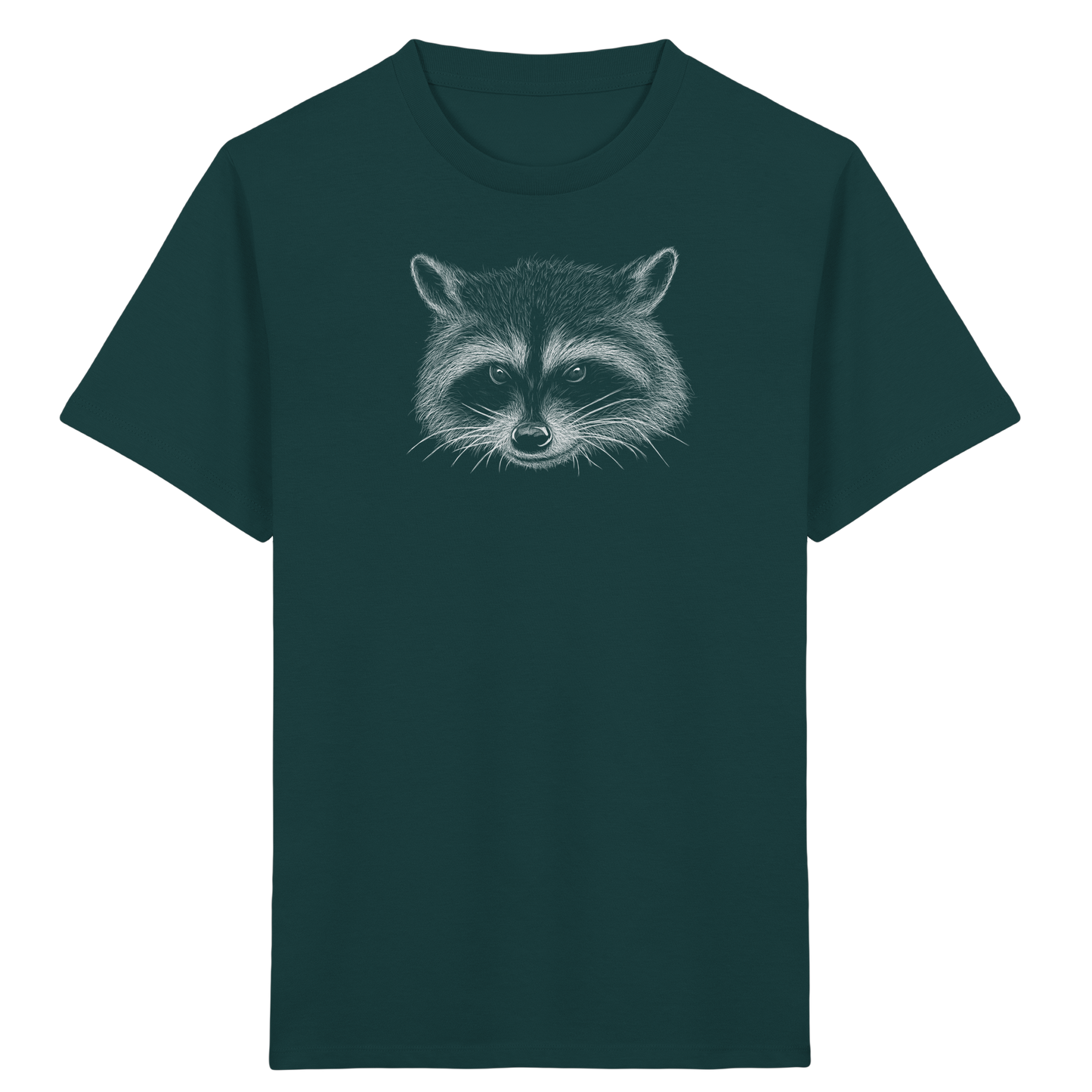 Waschbär Illustration Kritzelkunst - Kids Organic Shirt